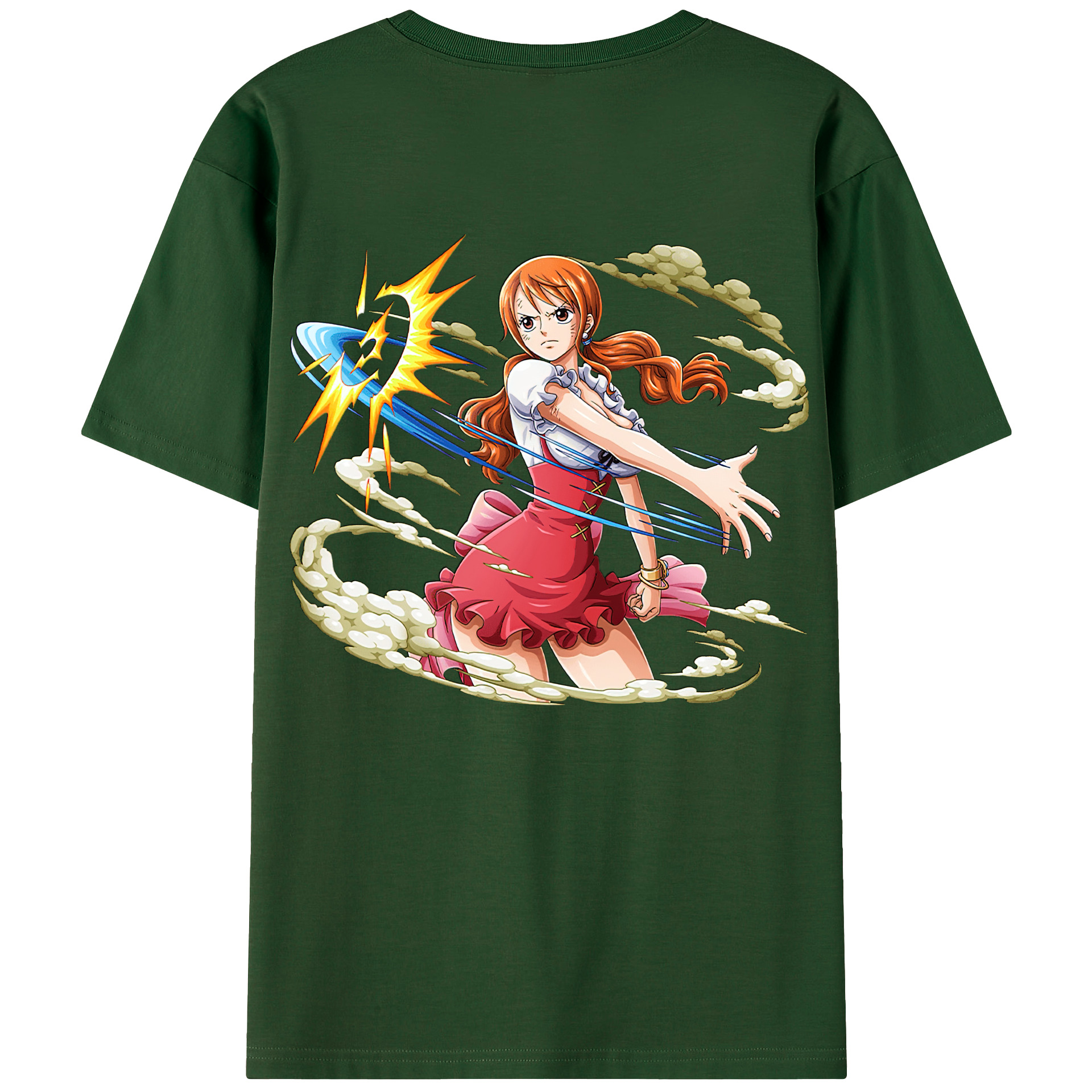 ワンピース ナミ ONE PIECE Nami 綿100％半袖Tシャツ（背面プリント）
